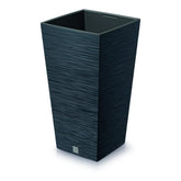 Prosperplast Furu Square Planter 39.5x39.5x75.5cm - Anthracite